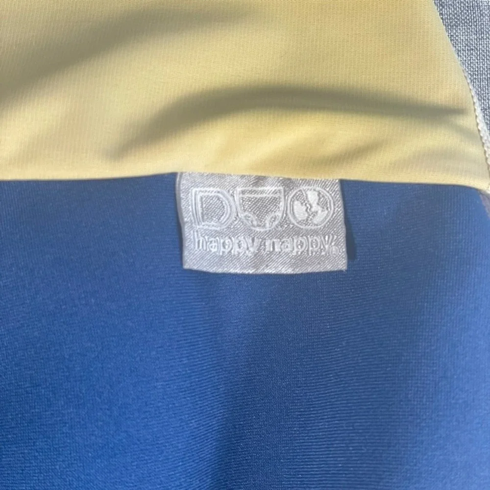 Splash About Happy Nappy Duo Swim Diaper Blue Yellow Neoprene Baby Toddler 3-4